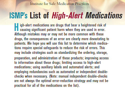 High-Alert Medications